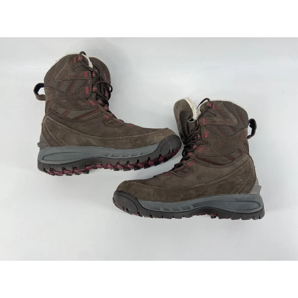 Vasque Boots Womens 7.5 Brown Pow Pow UltraDry Winter‎ Snow Hiking Outdoor 7803